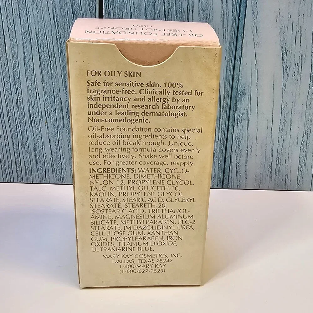 Mary Kay Oil-Free Foundation - Chestnut Bronze #3870 - NIB‎ Old Stock